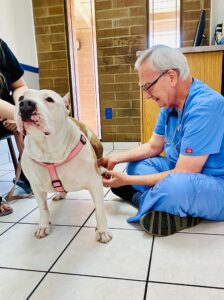 Dr. B with Dog